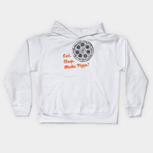 Eat Sleep Make Pizza Kids Hoodie